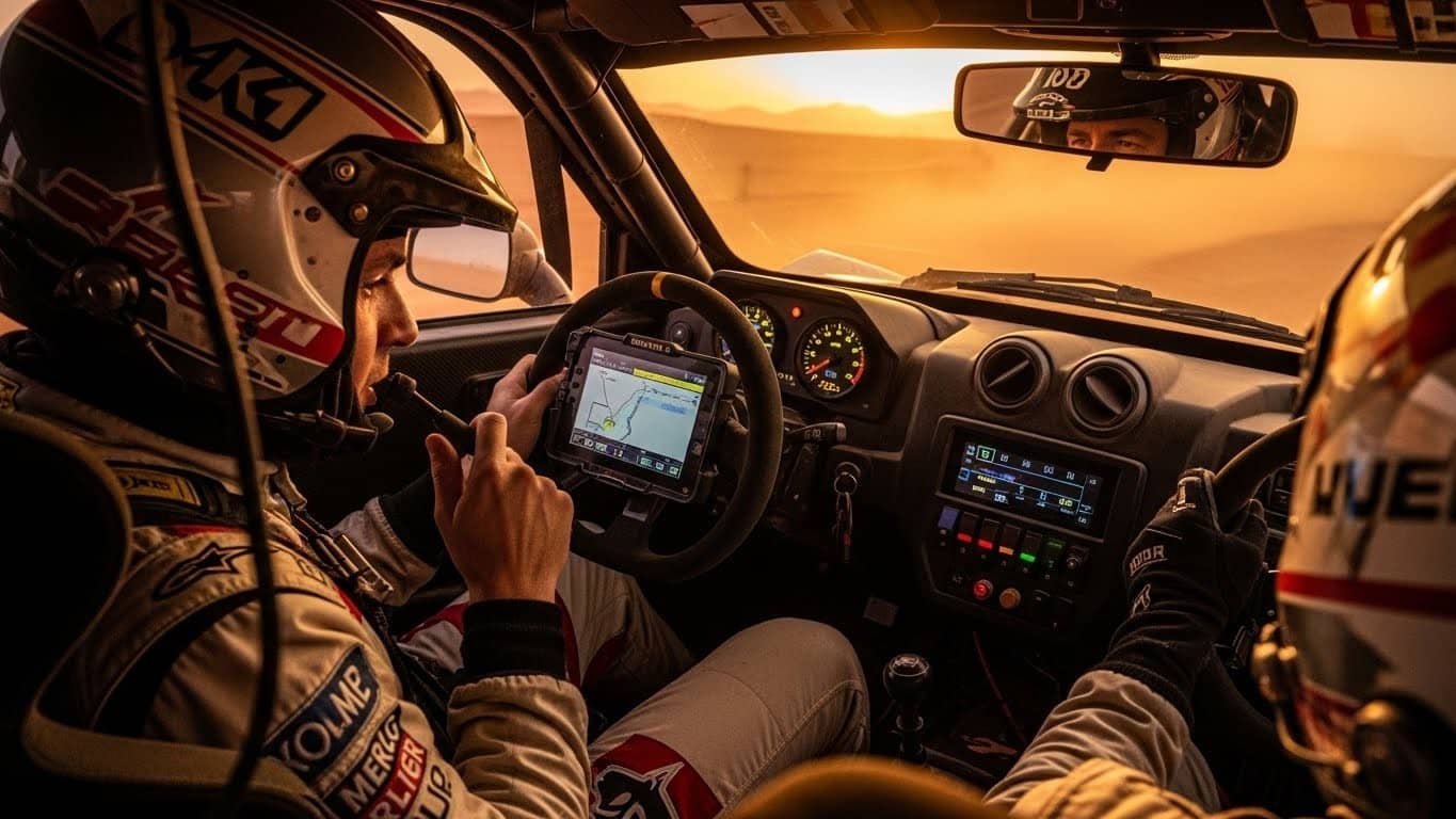 Découvrez le métier méconnu mais essentiel du copilote sur le Rallye Dakar : navigation intense, gestion du stress et sécurité. Édouard Boulanger lève le voile sur cette mission hors norme.