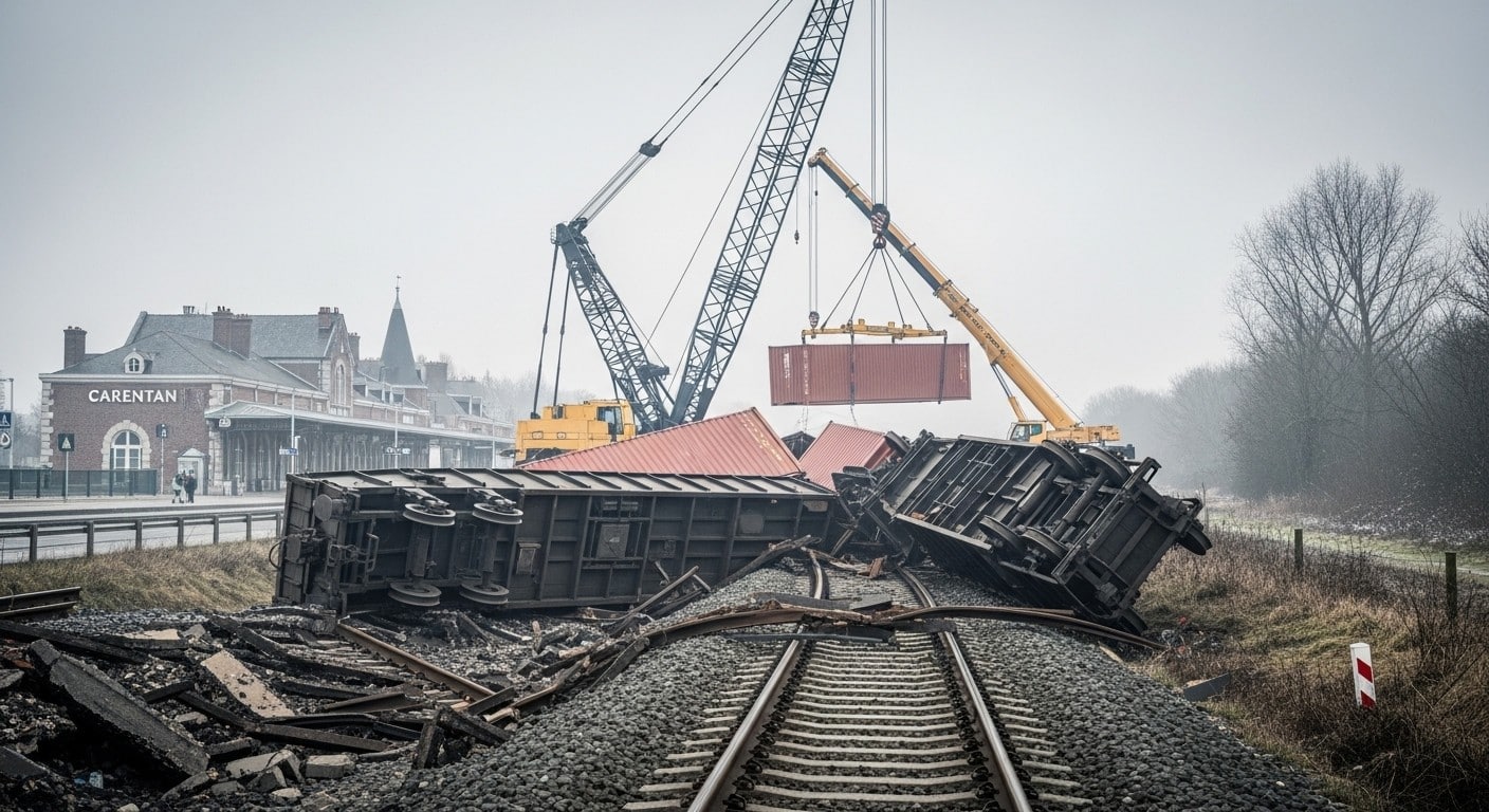 Découvrez le calendrier précis de reprise du trafic SNCF entre Caen et Cherbourg après le déraillement spectaculaire à Carentan. Un train sur deux dès le 14 février, retour total fin mars : ce que les usagers normands doivent savoir.