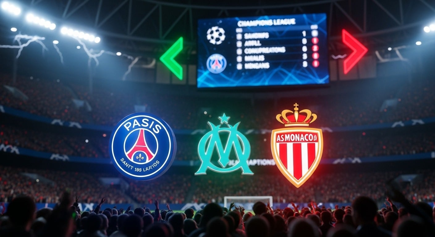 Avant les deux dernières journées de Ligue des Champions, découvrez tous les scénarios possibles pour le PSG (top 8 ?), l’OM et Monaco (barrages ?). Suspense maximal !