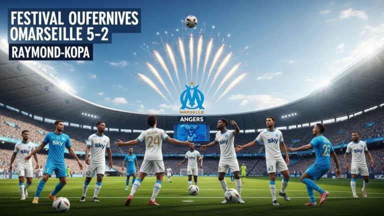 L&rsquo;OM Écrase Angers 5-2 : Festival Offensif