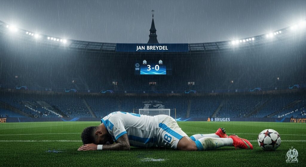 L&rsquo;OM Éliminé de la Ligue des Champions : Scénarios et Drame à Bruges