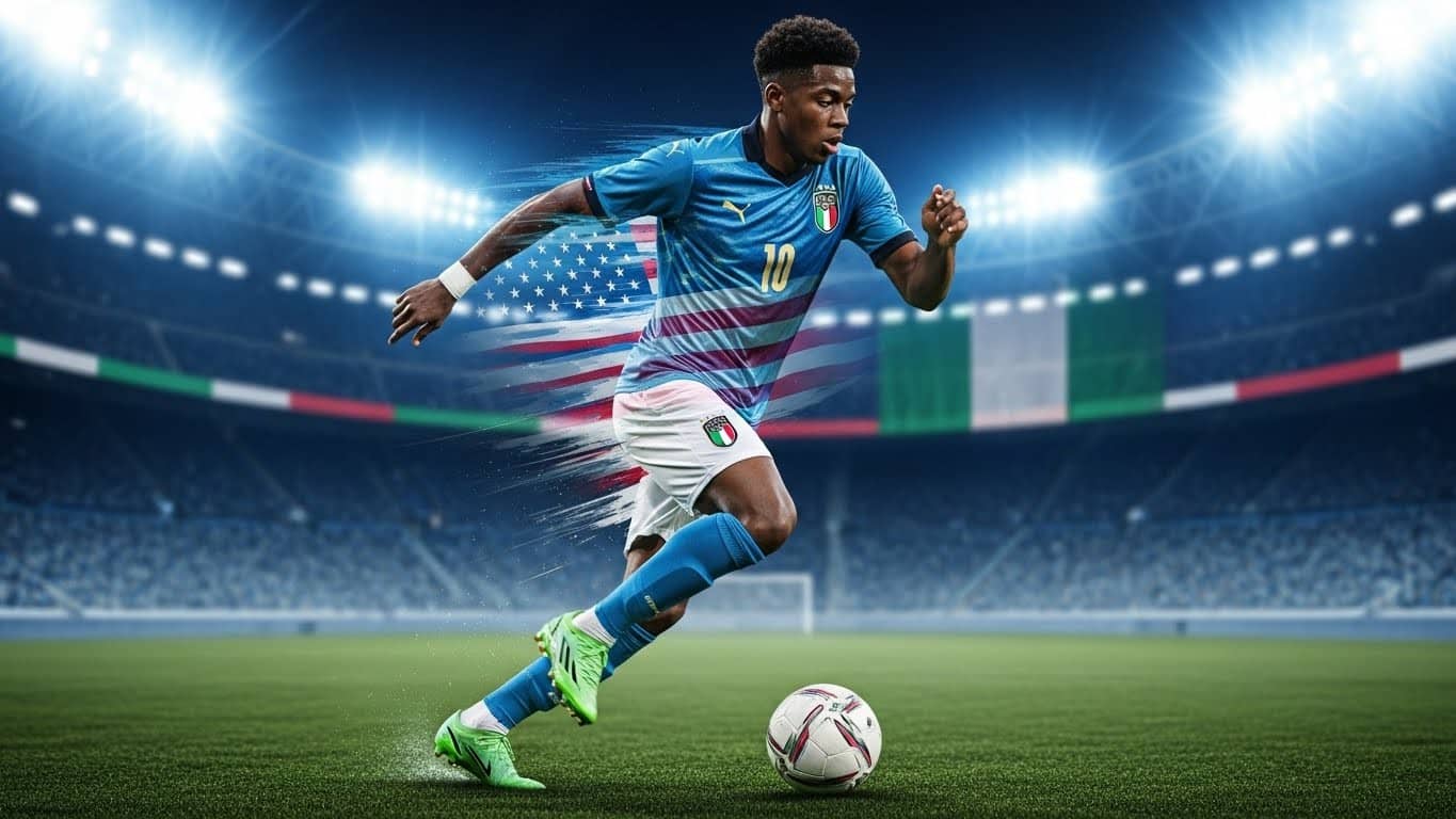 Découvrez Luca Koleosho, l'ailier explosif de 21 ans au Paris FC. Né aux USA avec 4 passeports, champion d'Europe U19 avec l'Italie, son parcours atypique fascine. Quel avenir en Ligue 1 ?