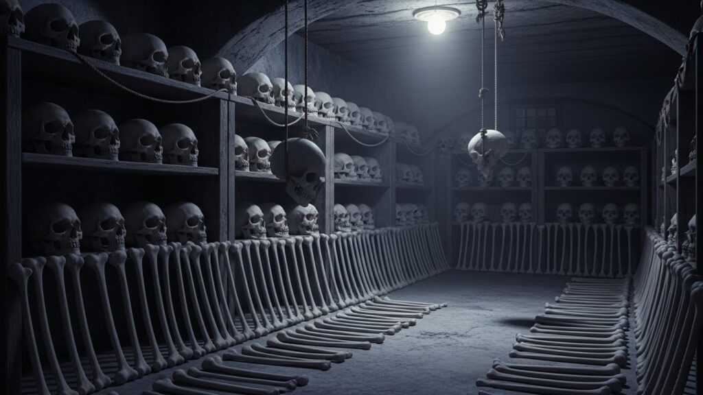 Macabre Découverte : Plus de 100 Crânes dans un Sous-Sol Américain