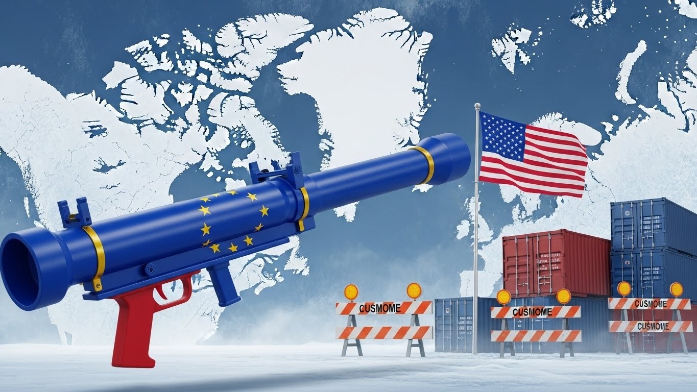 Emmanuel Macron demande l'activation de l'instrument anti-coercition de l'UE contre les surtaxes douanières américaines liées au Groenland. Décryptage de cette arme commerciale puissante.