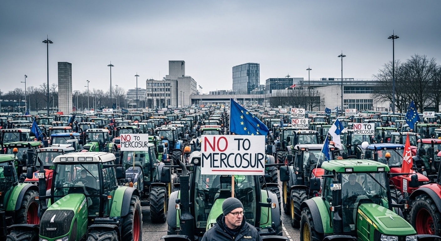 Des milliers d'agriculteurs manifestent à Strasbourg contre l'accord UE-Mercosur. Impacts, enjeux et colère expliqués en détail. Pourquoi ce traité divise-t-il autant ?