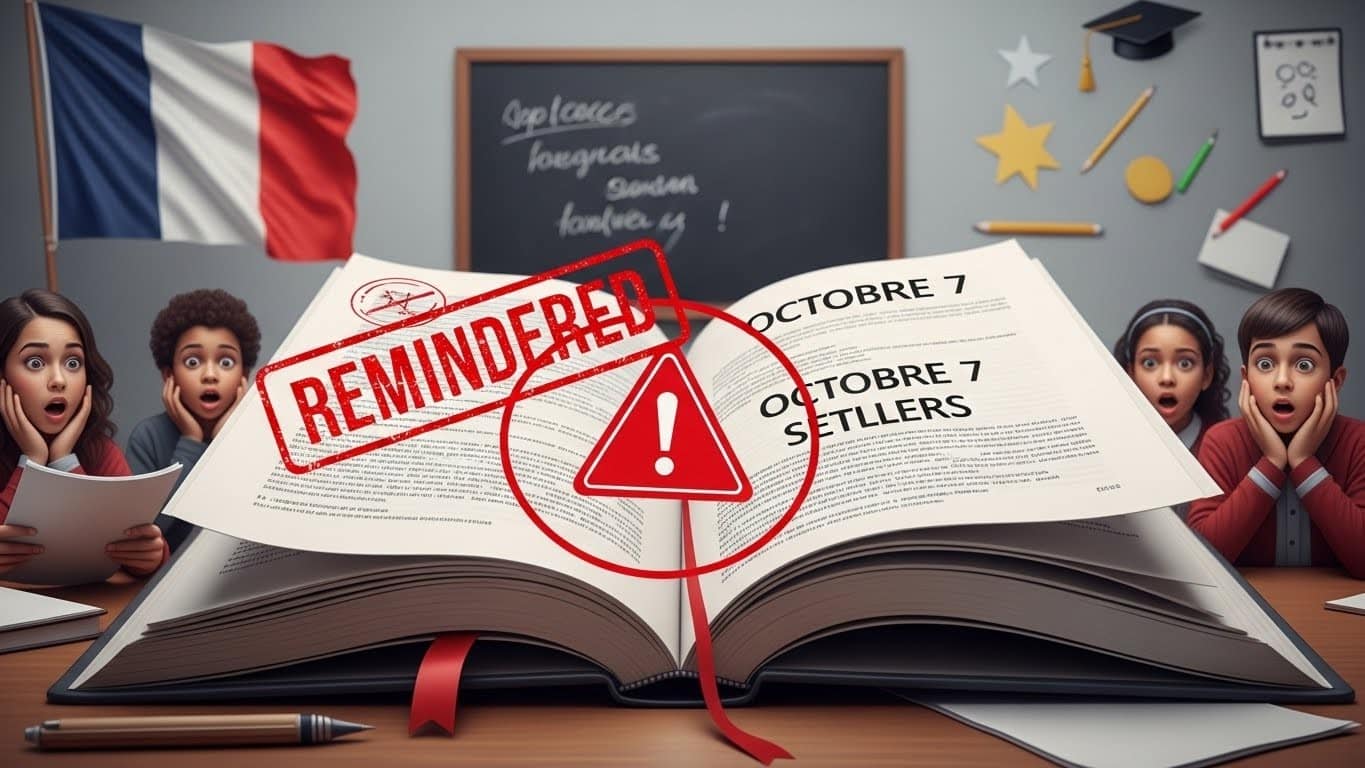 Découvrez pourquoi un manuel de révision du bac a été retiré après une formulation controversée sur les attaques du 7 octobre 2023. Réactions fortes, excuses de l'éditeur et débats sur l'enseignement de l'histoire récente.