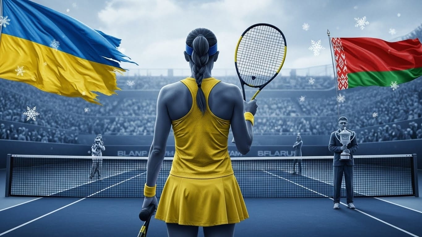 Après sa défaite face à Sabalenka à Brisbane, Marta Kostyuk refuse la poignée de main et livre un discours émouvant sur la guerre en Ukraine et le froid glacial. Un moment fort.