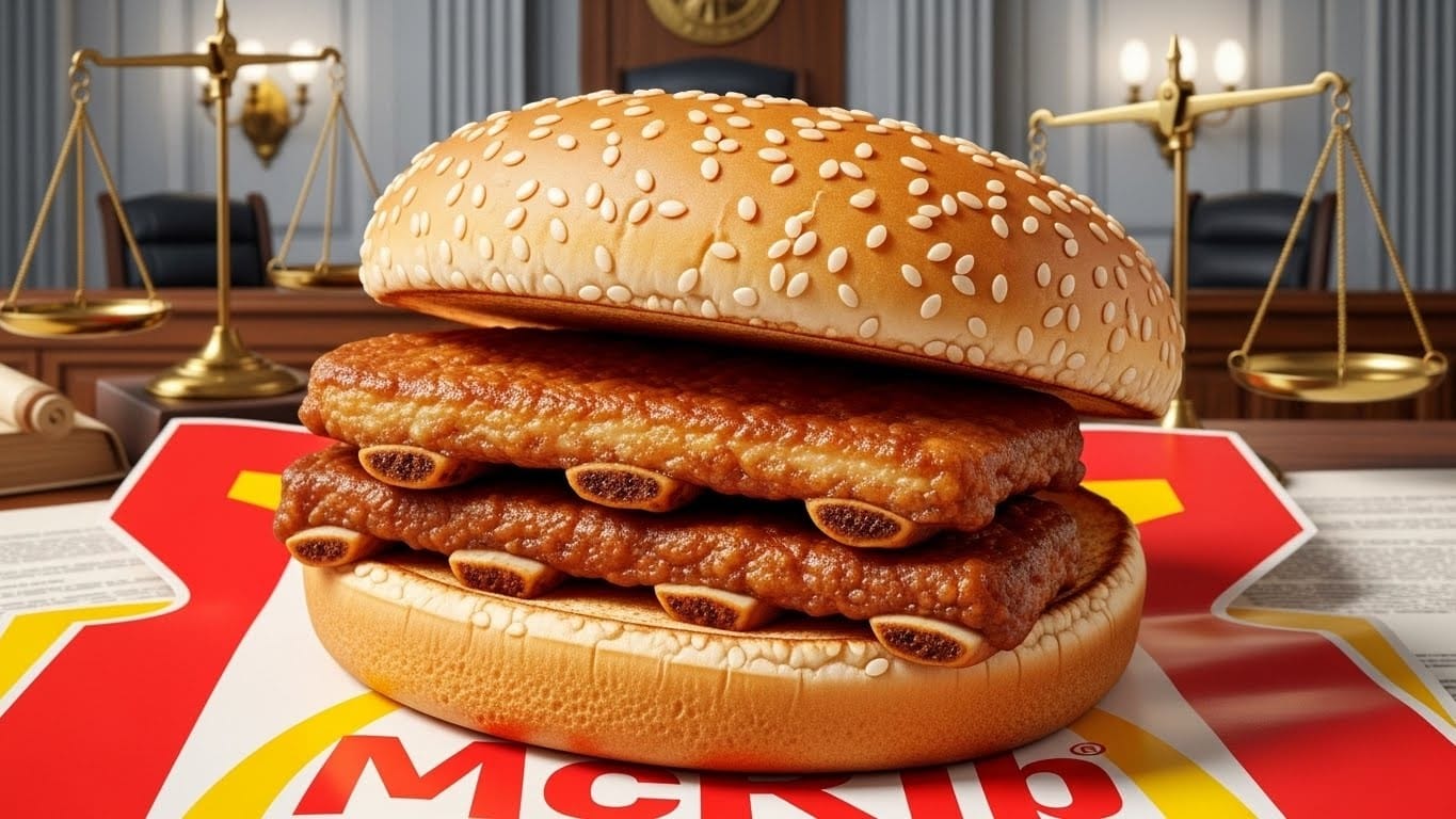 Découvrez pourquoi des consommateurs américains attaquent McDonald's en justice pour tromperie sur le McRib. Le sandwich contient-il vraiment des ribs ? Plainte collective, ingrédients révélés et réactions.
