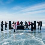 Mer de Kiev Gelée : Havre de Joie Amid la Guerre