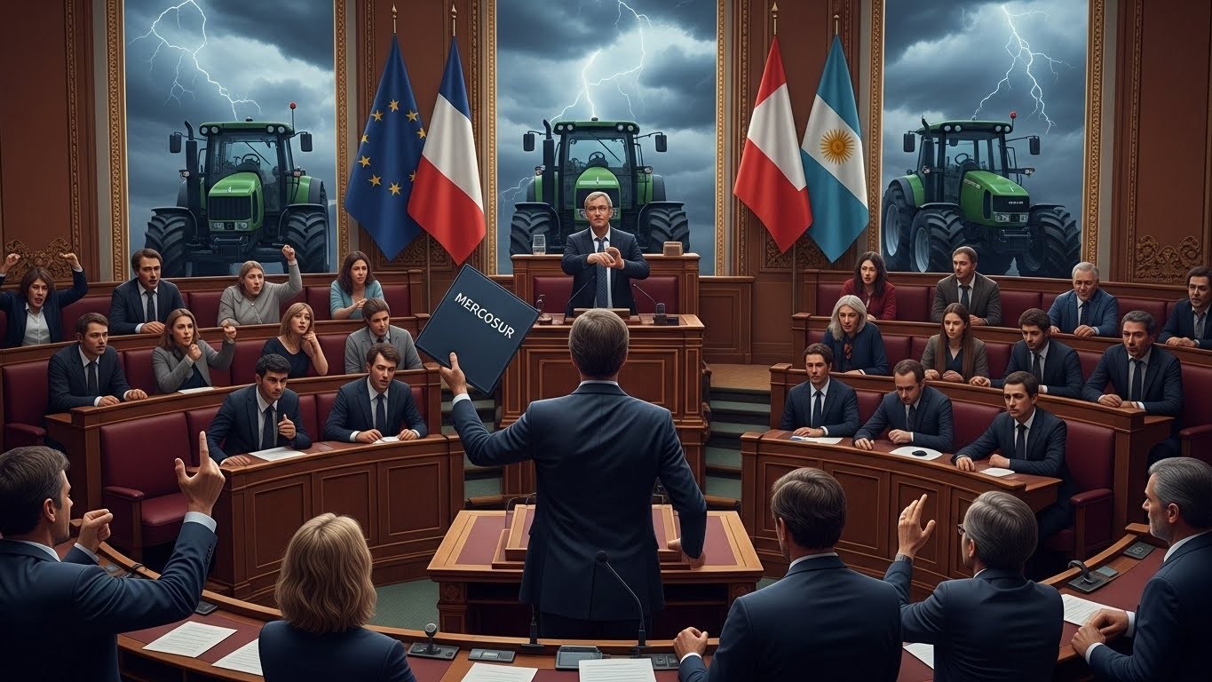 Bruno Retailleau brandit la menace d'une motion de censure si l'accord Mercosur est validé. Tension maximale entre droite et exécutif sur fond de colère agricole. Les détails d'une crise politique imminente.