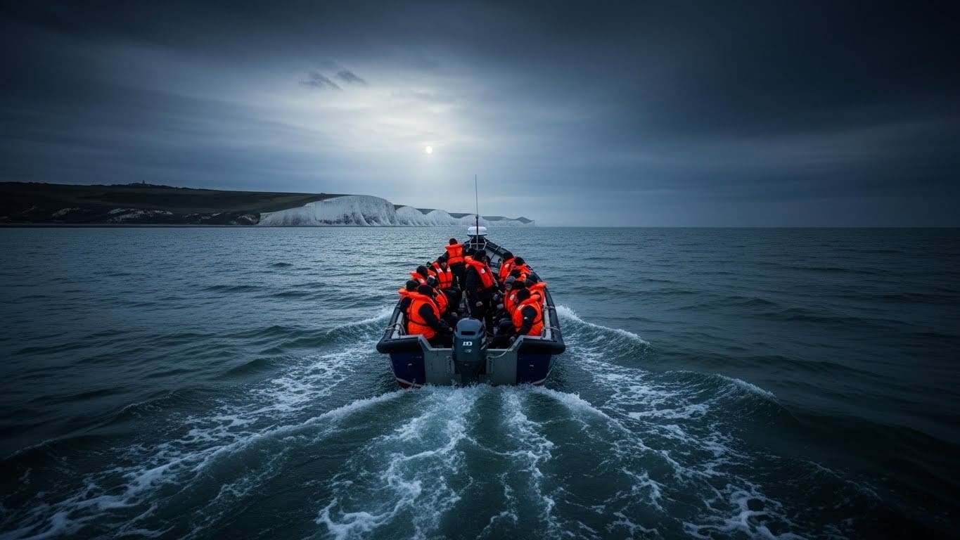 En 2025, plus de 41 000 migrants ont traversé la Manche vers le Royaume-Uni, deuxième record historique. Découvrez les chiffres, les drames humains et les défis politiques derrière cette crise persistante.