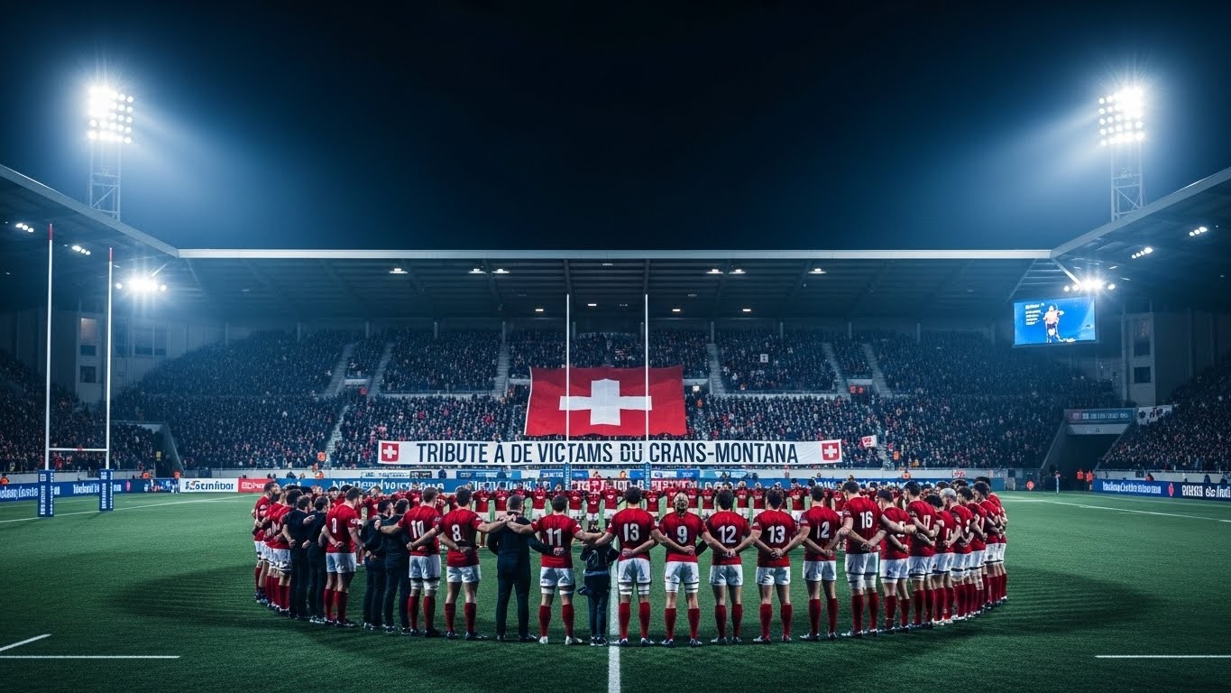 Découvrez pourquoi une minute de silence sera observée avant les matchs de Champions Cup ce vendredi en hommage aux victimes du terrible incendie de Crans-Montana. Un geste fort du rugby européen face à la tragédie suisse.