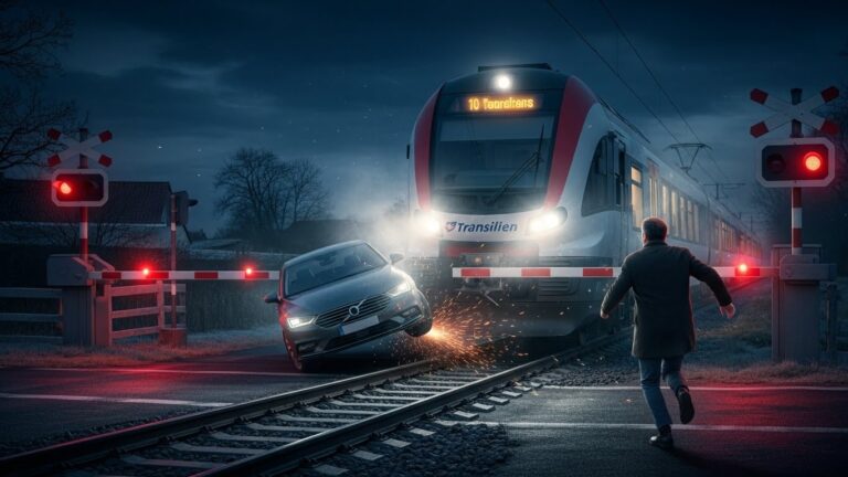 Miracle aux Yvelines : Voiture percutée par un Train, Conducteur Indemne