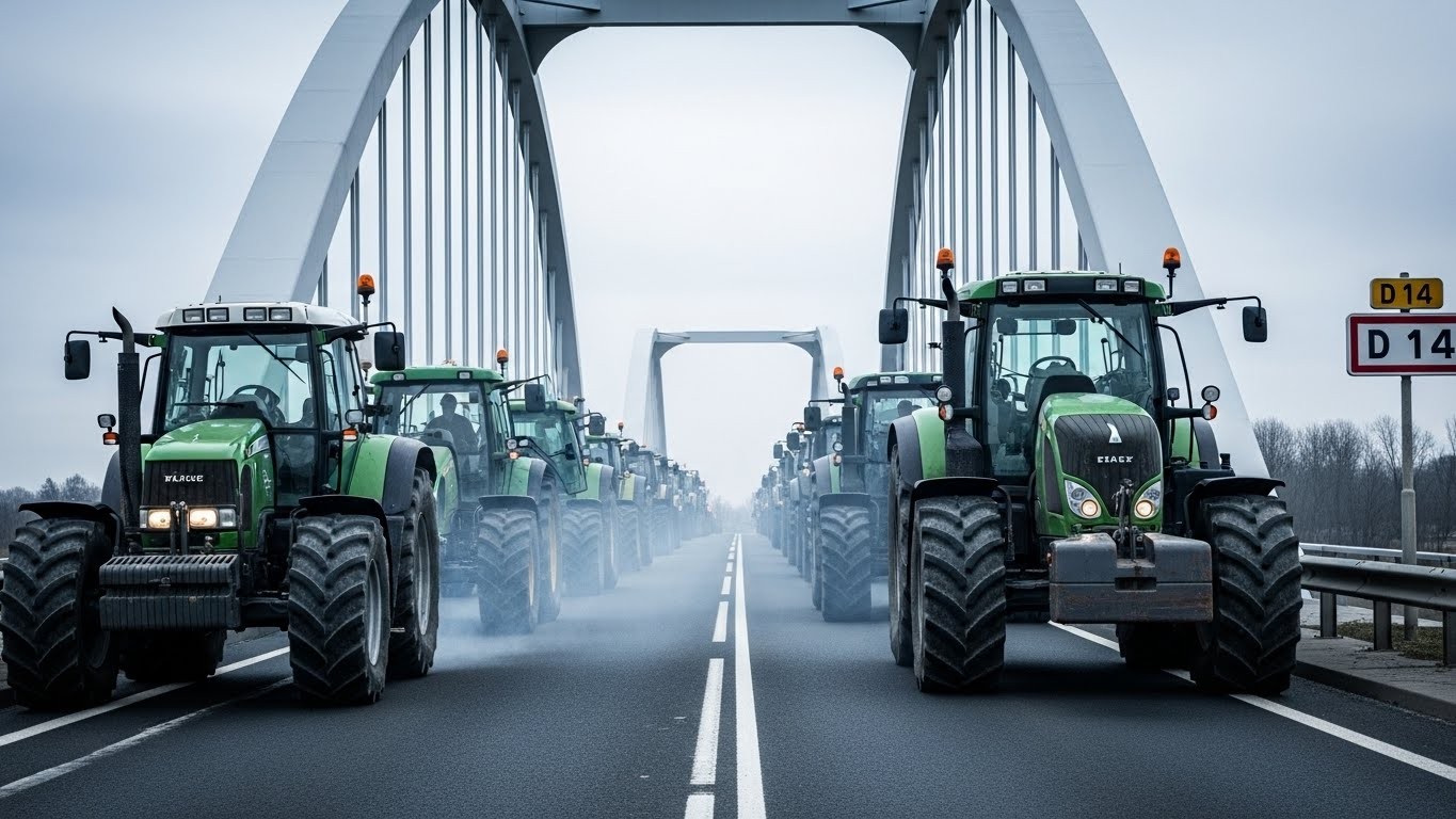 Découvrez pourquoi les agriculteurs bloquent la D14 dans le Val-d'Oise ce jeudi 15 janvier 2026. Colère, revendications et impacts sur la circulation expliqués.