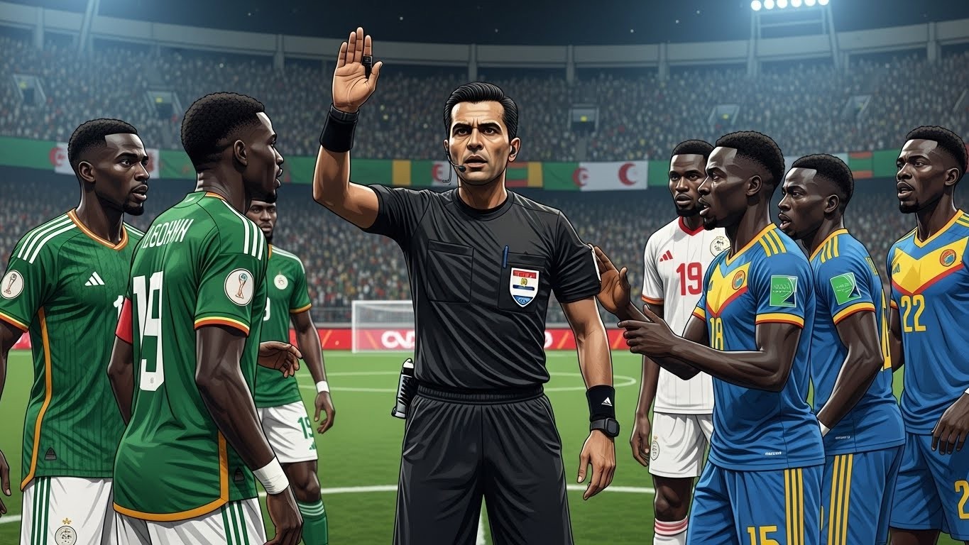 Découvrez Mohamed Maarouf, l'arbitre égyptien désigné pour le huitième de finale Algérie-RD Congo à la CAN 2025. Son parcours, ses matchs marquants et les attentes autour de ce choc explosif.