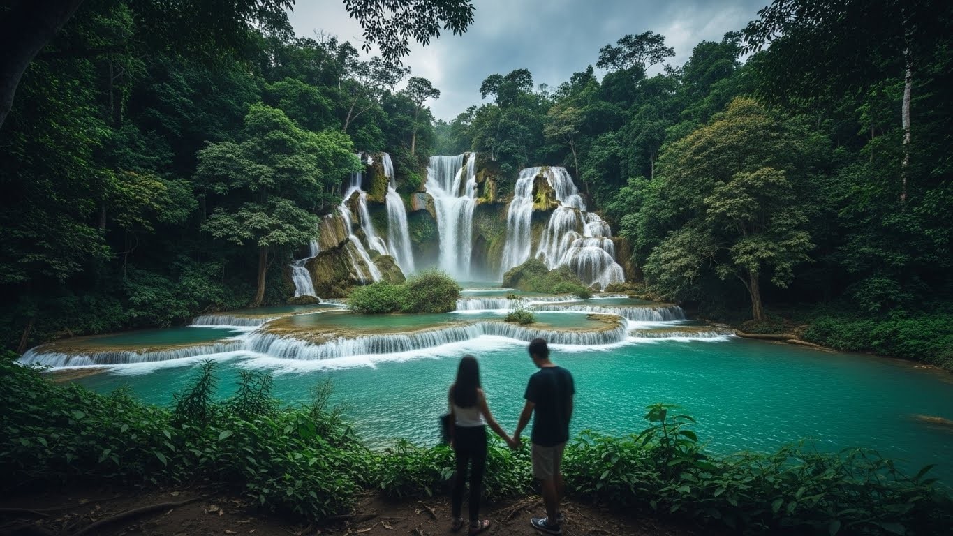 Décès tragique d'un jeune Français de 22 ans en Thaïlande : sa compagne Romane rétablit la vérité sur l'accident à la cascade et rend un hommage émouvant à Alexis.