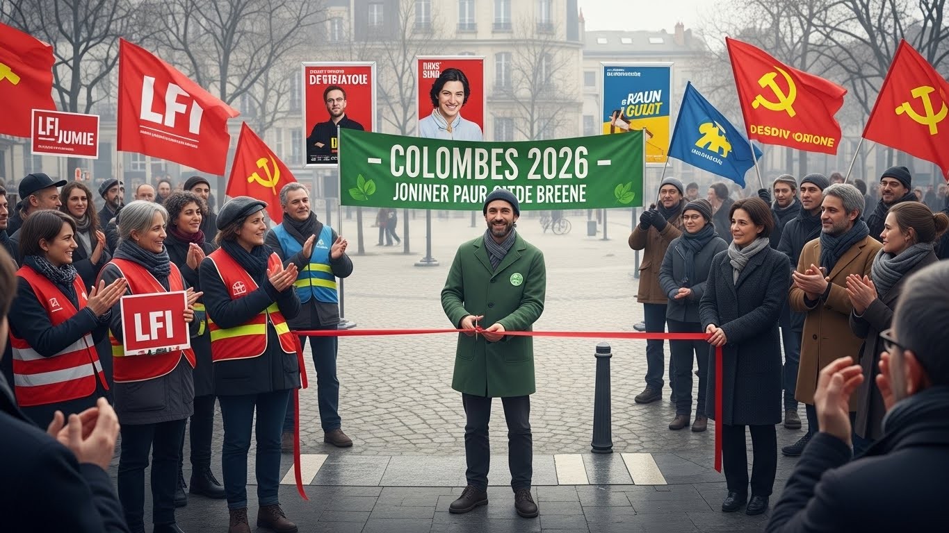 Découvrez pourquoi la gauche s’éparpille à Colombes pour les municipales 2026 : union écolo-LFI contre dissidence PS et multiples listes de droite. Une campagne déjà explosive !