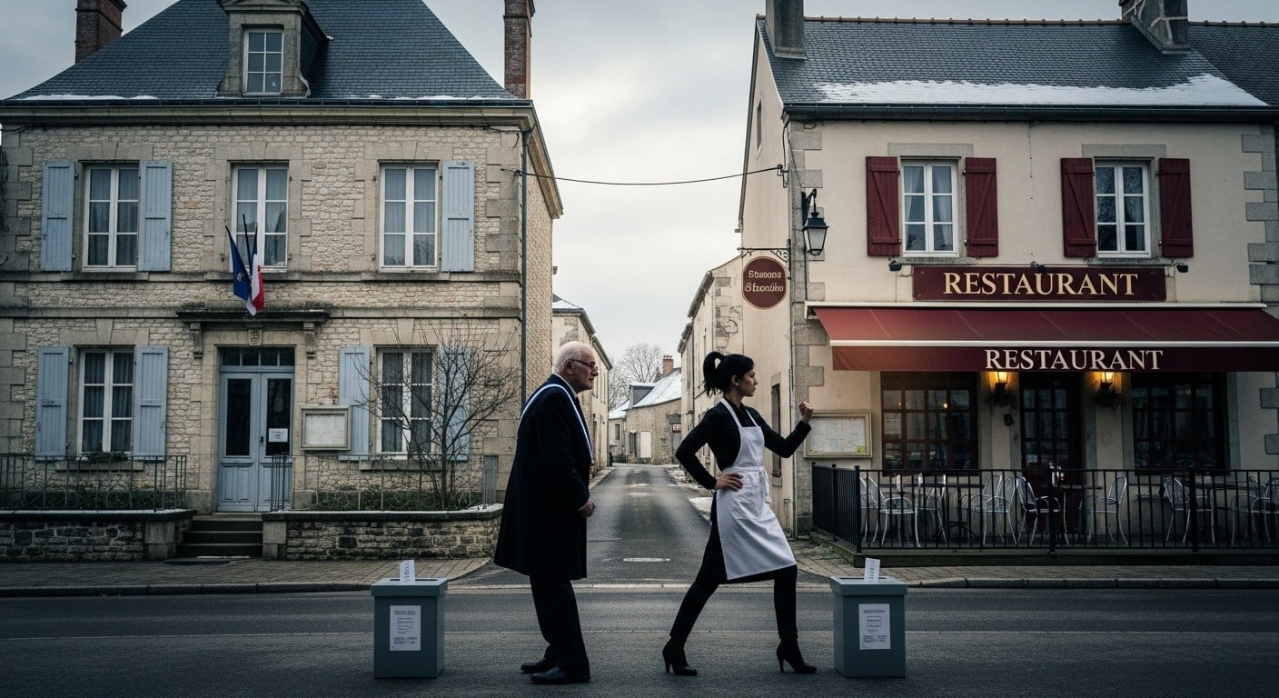 À Moigny-sur-École, le maire sortant affronte la gérante du restaurant local aux élections 2026, après des années de conflits judiciaires. Une campagne explosive dans un village de l'Essonne.