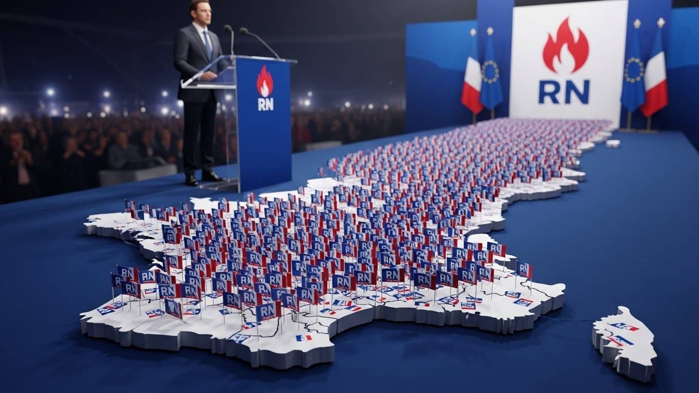 Découvrez pourquoi le Rassemblement National prévoit environ 650 listes aux municipales 2026, un chiffre inédit selon son vice-président. Une stratégie ambitieuse pour ancrer le parti localement avant 2027.