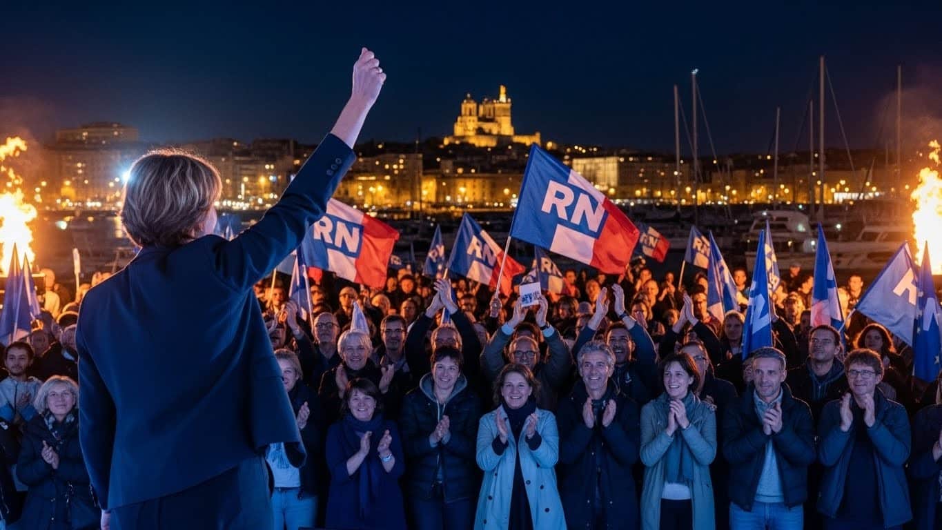 Découvrez comment Marine Le Pen mise sur un "sursaut" à Marseille pour les municipales 2026, avec Franck Allisio en pole position face à un duel serré. Enjeux, sondages et ambiance explosive.