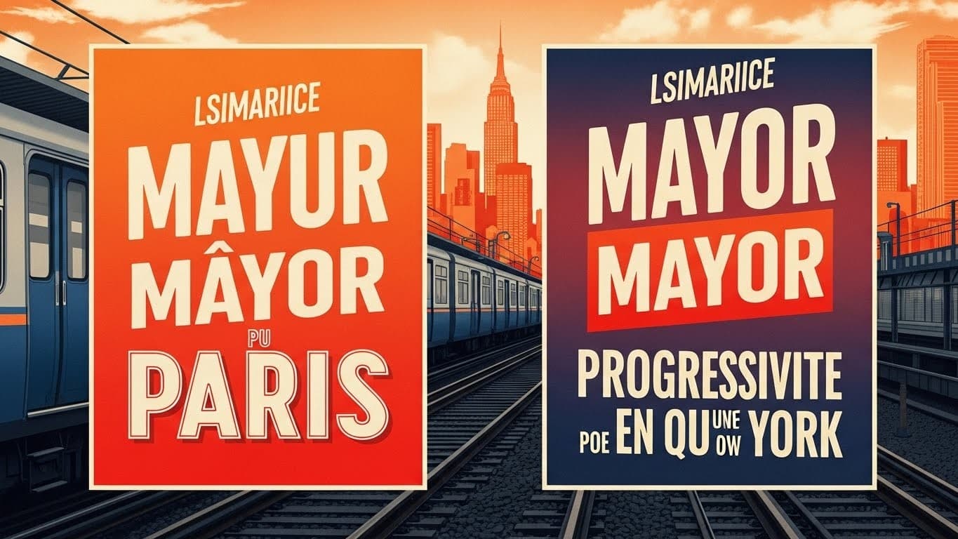 Découvrez les similitudes troublantes entre la campagne visuelle de Sarah Knafo à Paris et celle du maire de New York Zohran Mamdani. Plagiat ou inspiration moderne ? Analyse complète.