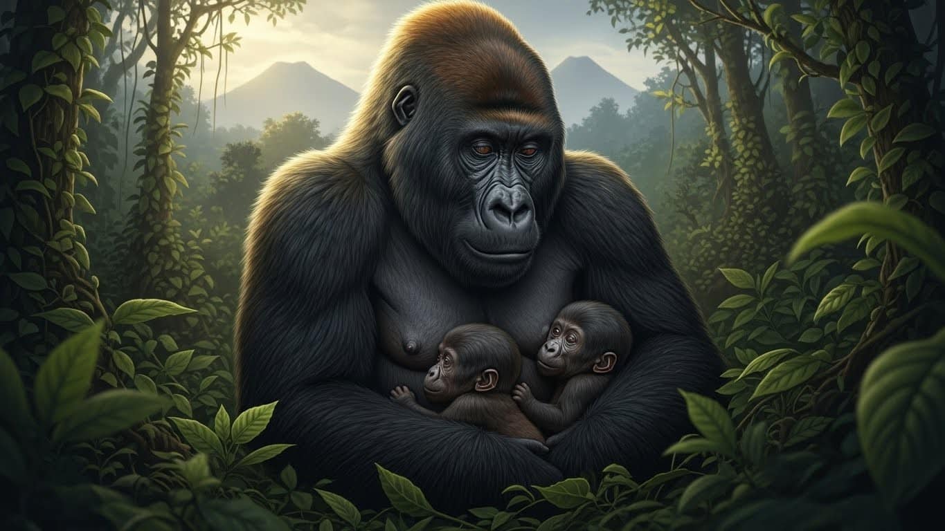 Découvrez l'histoire émouvante d'une femelle gorille qui donne naissance à des jumeaux dans une zone en conflit du Congo. Un espoir pour cette espèce menacée grâce aux efforts de conservation. Lisez la suite pour tout savoir.