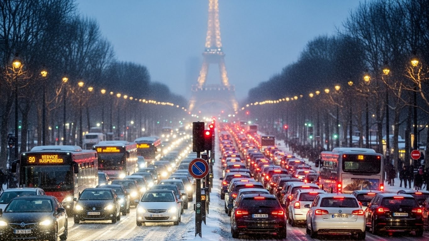 Découvrez l'impact majeur des chutes de neige en Île-de-France ce 5 janvier 2026 : bus à l'arrêt à Paris, RER perturbés, record de bouchons... Quelles conséquences pour les Franciliens ?