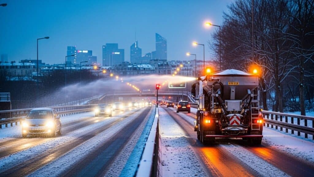 Neige en Île-de-France : Routes Prioritaires Déneigement