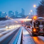 Neige en Île-de-France : Routes Prioritaires Déneigement