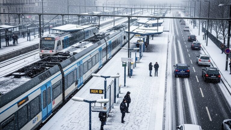 Neige en Île-de-France : Transports Paralysés ce Matin