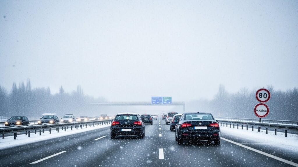 Neige en Île-de-France : Vitesse Limitée à 80 km/h