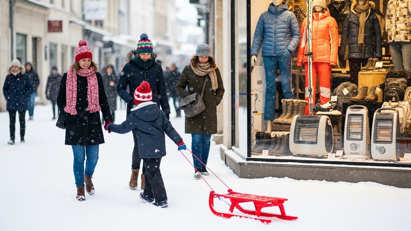 Découvrez comment la vague de froid et la neige ont fait exploser les ventes de gants, bonnets, luges et chauffages d’appoint en France. Des chiffres impressionnants et des tendances qui surprennent !