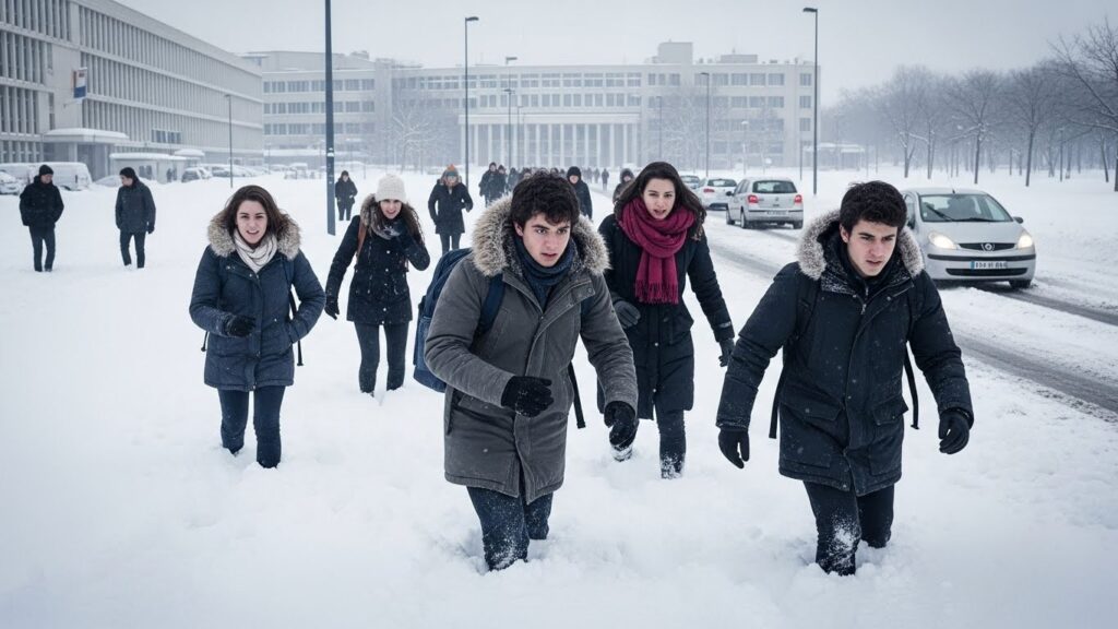 Neige et Partiels : La Colère des Étudiants en Île-de-France