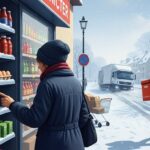 Neige et Verglas : Retards en Supermarchés et Livraisons