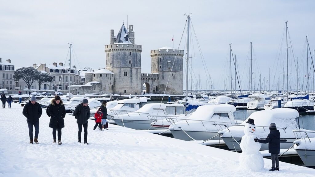 Neige Exceptionnelle à La Rochelle : 30 cm de Poudreuse