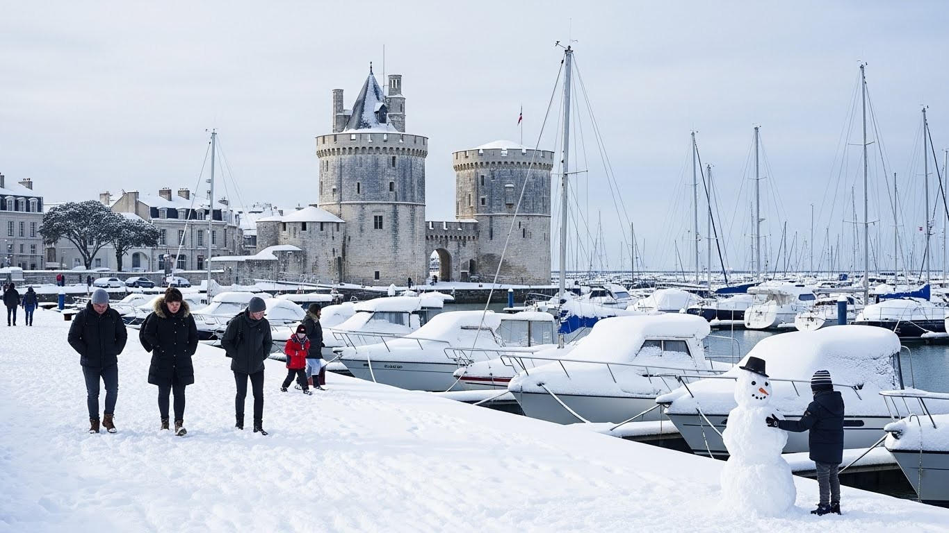 Découvrez comment La Rochelle et la Charente-Maritime se sont retrouvées paralysées sous 30 cm de neige ce 6 janvier 2026. Une situation rare qui a émerveillé les habitants... mais jusqu'à quand ?