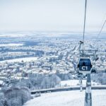 Neige sur le Téléphérique C1 : Ambiance Montagne en Île-de-France