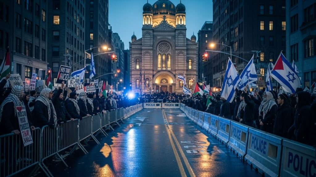 New York : Le maire Zohran Mamdani face à la manifestation pro-Hamas