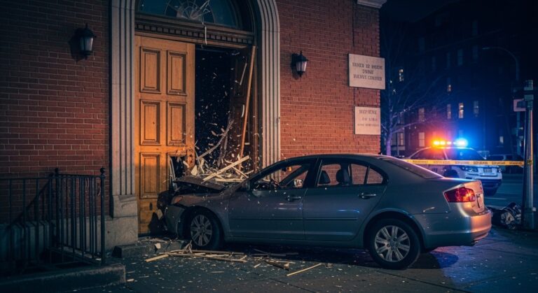 New York : Voiture Foncer sur Centre Juif, Suspect Arrêté