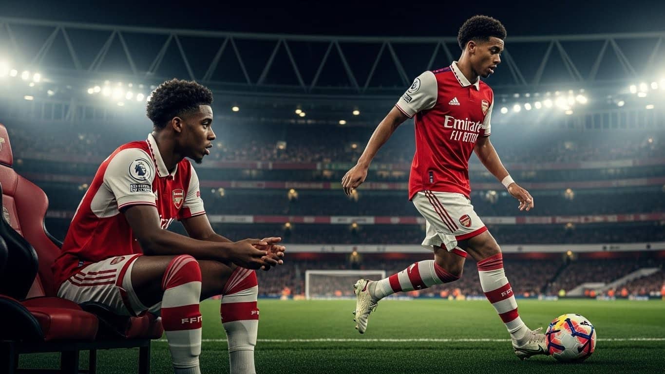 Découvrez comment Noni Madueke, recruté comme doublure de Bukayo Saka à Arsenal, pourrait bouleverser la hiérarchie. Amitié, concurrence et ambitions : une situation explosive sur l'aile droite des Gunners.