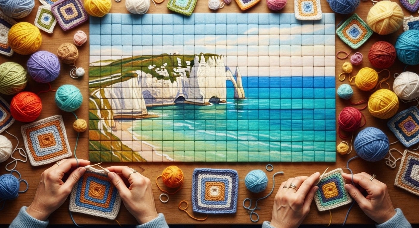 Découvrez comment toute la France tricote un immense tableau de Claude Monet pour honorer le centenaire de sa mort. Un projet participatif unique en Normandie qui réunit des milliers de passionnés !