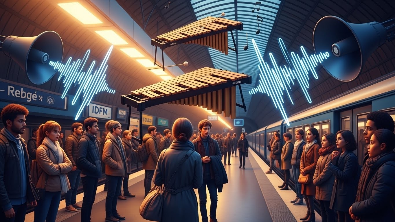 Découvrez le nouveau jingle sonore qui va envahir métro, RER, bus et tram en Île-de-France dès 2026 : une identité unifiée, chaleureuse et moderne pour simplifier vos voyages quotidiens. Pourquoi ce changement ?