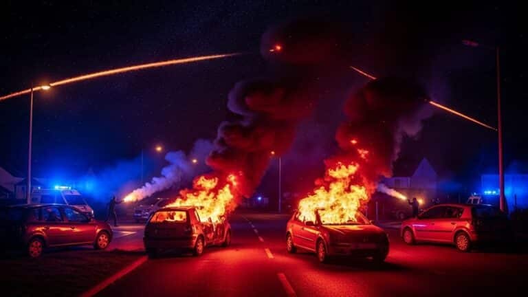 Nouvel An 2026 : Voitures Brûlées et Affrontements