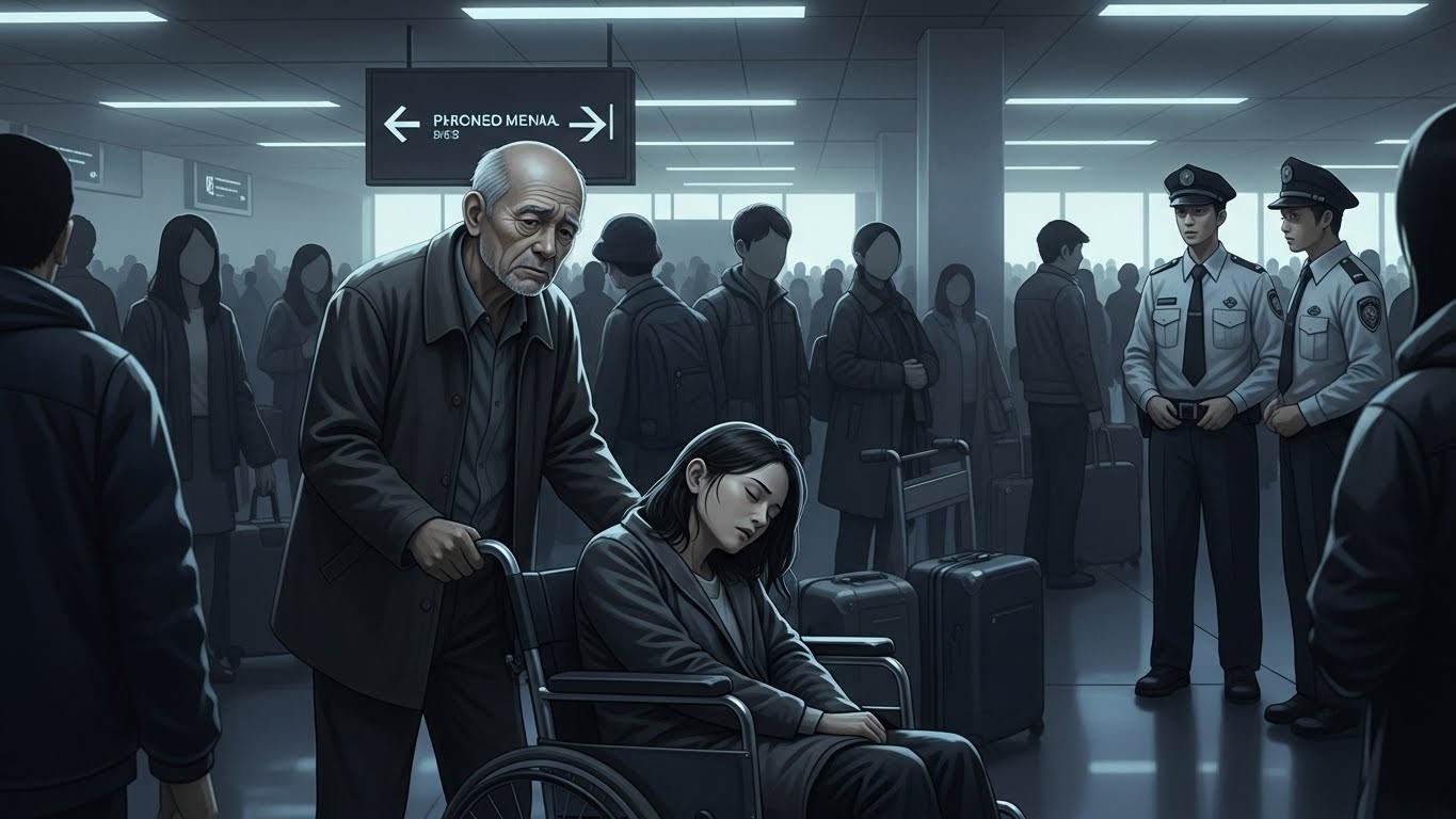 Un homme de 80 ans arrêté à l'aéroport de Tenerife Sud pour avoir tenté d'embarquer sa femme morte en fauteuil roulant. Une histoire tragique de deuil et de déni qui interroge sur la perte.