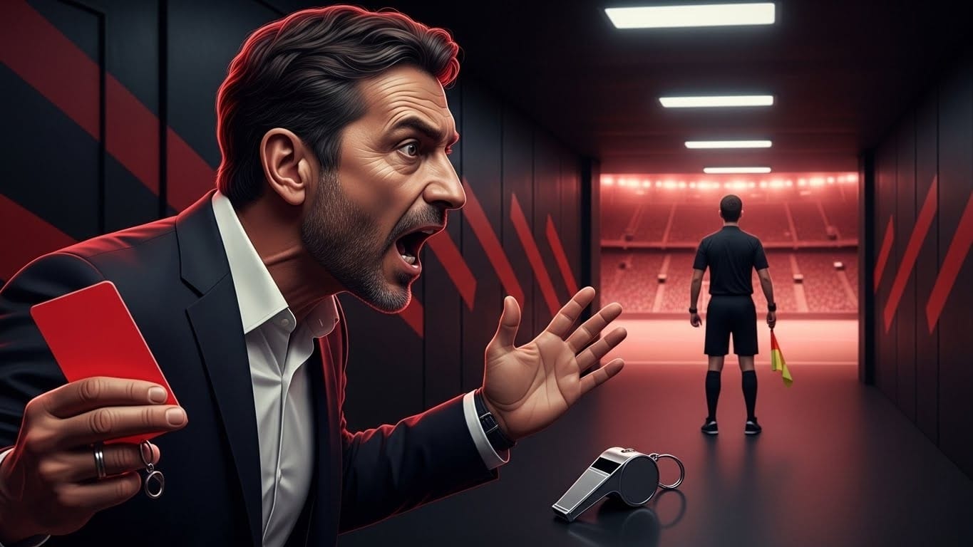 Olivier Létang, président du LOSC, suspendu jusqu'au 31 mars 2026 pour ses propos sur l'arbitrage après Lille-Rennes. Une sanction lourde qui interroge les tensions en Ligue 1.