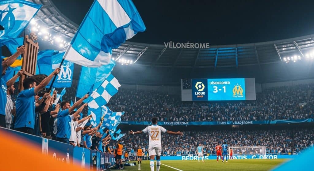 OM Bat Lens 3-1 : PSG Seul Leader de Ligue 1