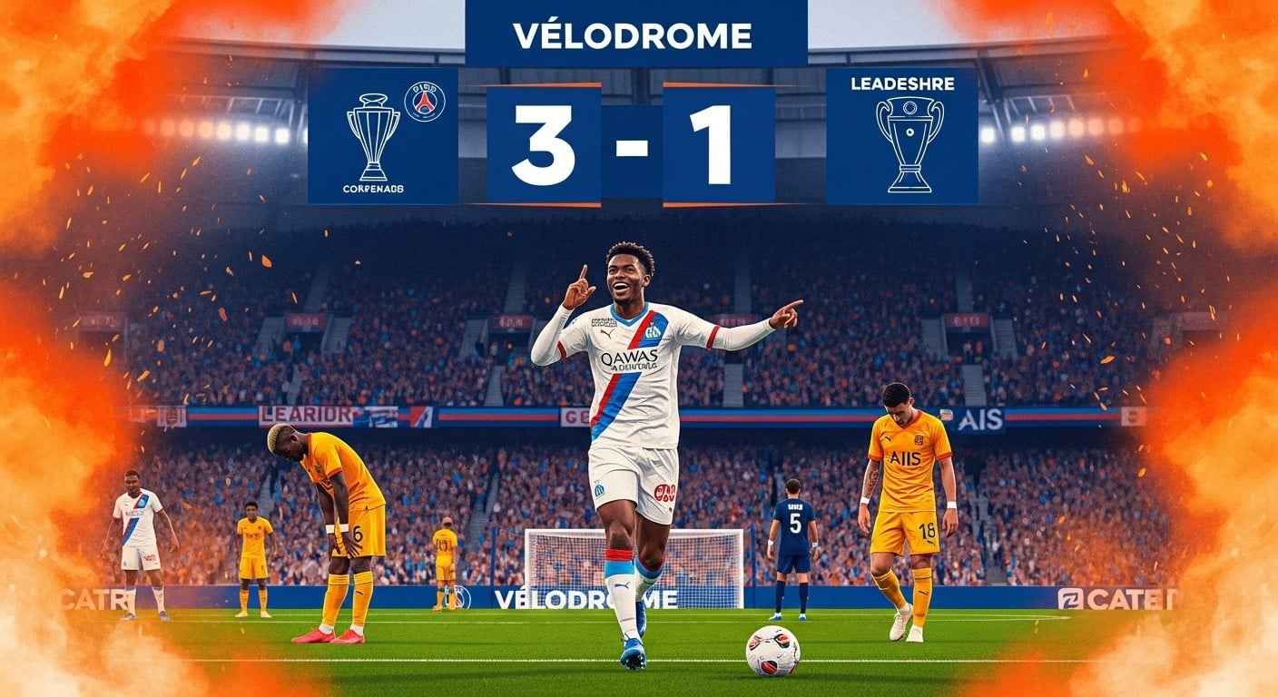 Découvrez comment l'OM a écrasé Lens 3-1 en Ligue 1, avec les débuts tonitruants de recrues et un doublé décisif. Le PSG reprend la tête du classement ! Analyse complète du choc.