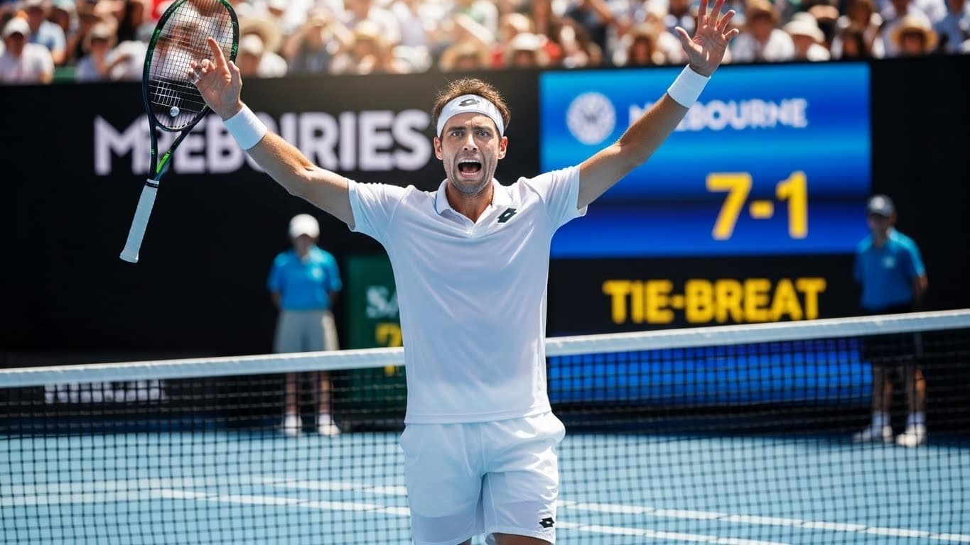 Découvrez comment un joueur a cru gagner son match de qualifications à l’Open d’Australie avant de tout perdre à cause d’une règle oubliée. Un scénario incroyable qui rappelle que rien n’est jamais acquis au tennis.