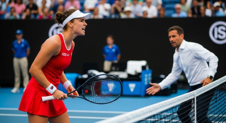 Open d’Australie : La Colère d’Elsa Jacquemot Contre Son Coach