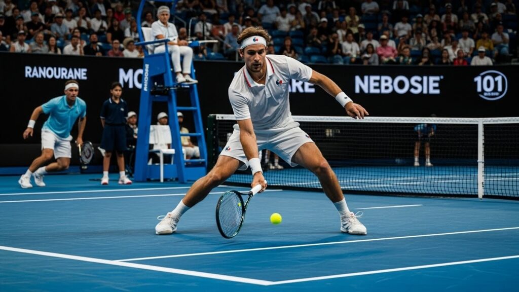 Open d’Australie : le service à la cuillère gagnant de Corentin Moutet